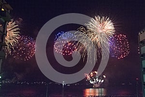 Fireworks on New Year photo